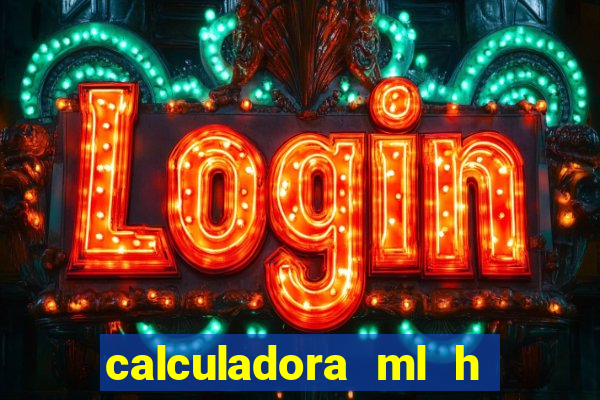 calculadora ml h para mcg kg min